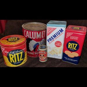 !~SALE~! 4 Vintage Kitchen Tins, Limited Editions